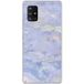 Samsung Galaxy A71 5G Marbre bleu bedrukt siliconen hoesje