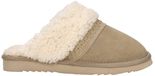 Warmbat Nhill Strap Curly Wool Dames Sloffen - Ecru