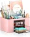 Bureau Organizer - 360 Degrés Rotatif - Rose