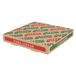 100 Thepack 100 stuks - pizzastraden 330 G/M2, 26 x 26 x 3,8 cm, naturel, microkanaal golfkarton