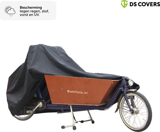 Ds Covers Bakfiets Hoes Cargo 2 Wielen - Zwart