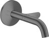 AXOR AXOR One Wastafelmengkraan - Inbouw Wandmontage 160mm Select BBC Geborsteld Zwart Chroom 48180340