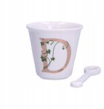 La Porcellana Bianca Letter D Koffiekop 75ml