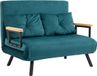 HOMCOM canapé-lit - polyester - vert canard