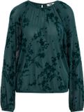 WE Fashion Dames jersey top met structuur en glittergaren