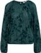 WE Fashion Dames jersey top met structuur en glittergaren