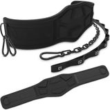 NEOLYMP Dip-gordel met 3 karabijnhaken en ketting voor optrekken en krachttraining