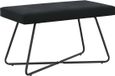 vidaXL Canapé Noir 80 x 40 x 45 cm velours