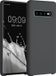 kwmobile telefoonhoesje geschikt voor Samsung Galaxy S10 - Hoesje met siliconen coating - Smartphone case in mat zwart