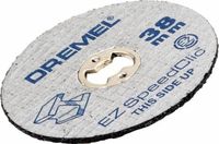 DREMEL EZ SpeedClic schijven voor het zagen, 12 stuks, 38 mm diameter, 1,2 mm dik, metalen zaagbladen
