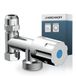 KIRCHHOFF Vanne d'appoint - Chrome - 3/8"BI x 3/4"BU x 3/8"BU x 10 mmQ - Avec clapet anti-retour