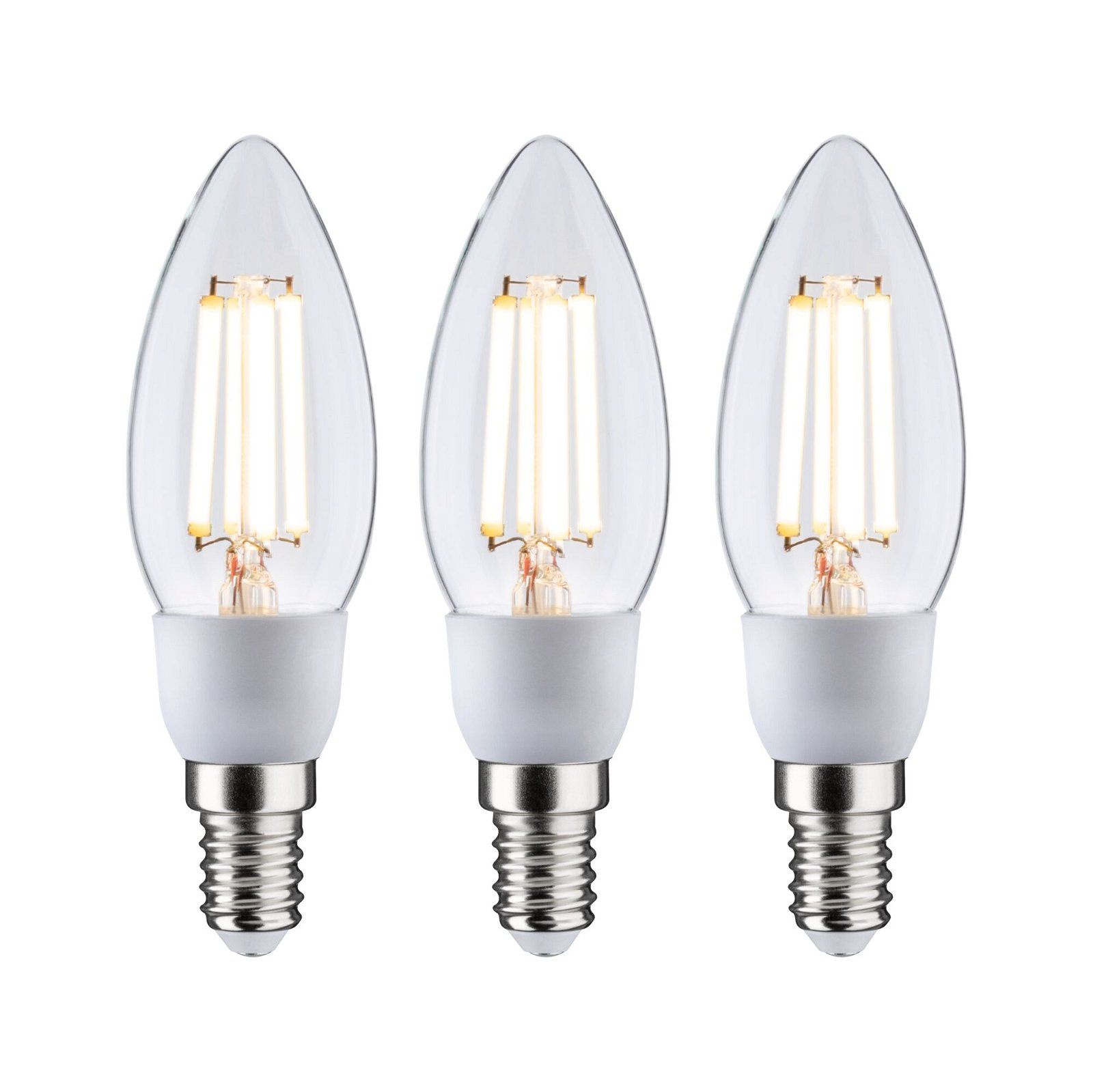 Paulmann Eco-Line Filament LED Candle - E14 - 3x525lm - 3x2.5W - 3000K - Clear