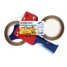 tesa pack 2 rollen tape+afroller 66mx50mm
