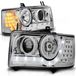 VW T4 (1990-2003) Feux de circulation diurne à LED chromés avec clignotants à LED