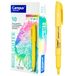 Campus Markeerstiften pastel, marker met afgeschuinde punt, 10 stuks op waterbasis, markeerstiften in pastelkleuren (geel)