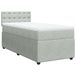 VidaXL Boxspringbed met matras, fluweel, lichtgrijs, 80x200 cm