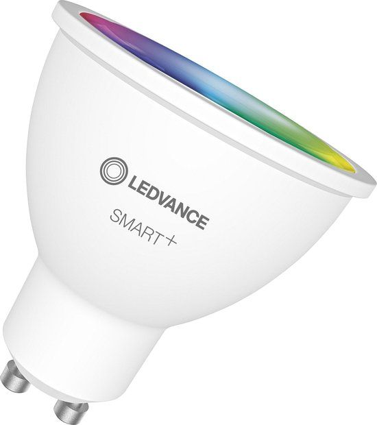 Ledvance SMART+ WiFi GU10 Spot - 5W RGBW - Dimmable - 2700K - 350lm