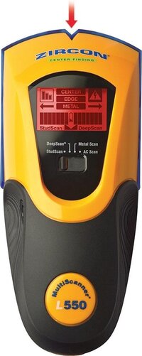Zircon MultiScanner L550c OneStep Multifunctionele muurscanner - Oranje
