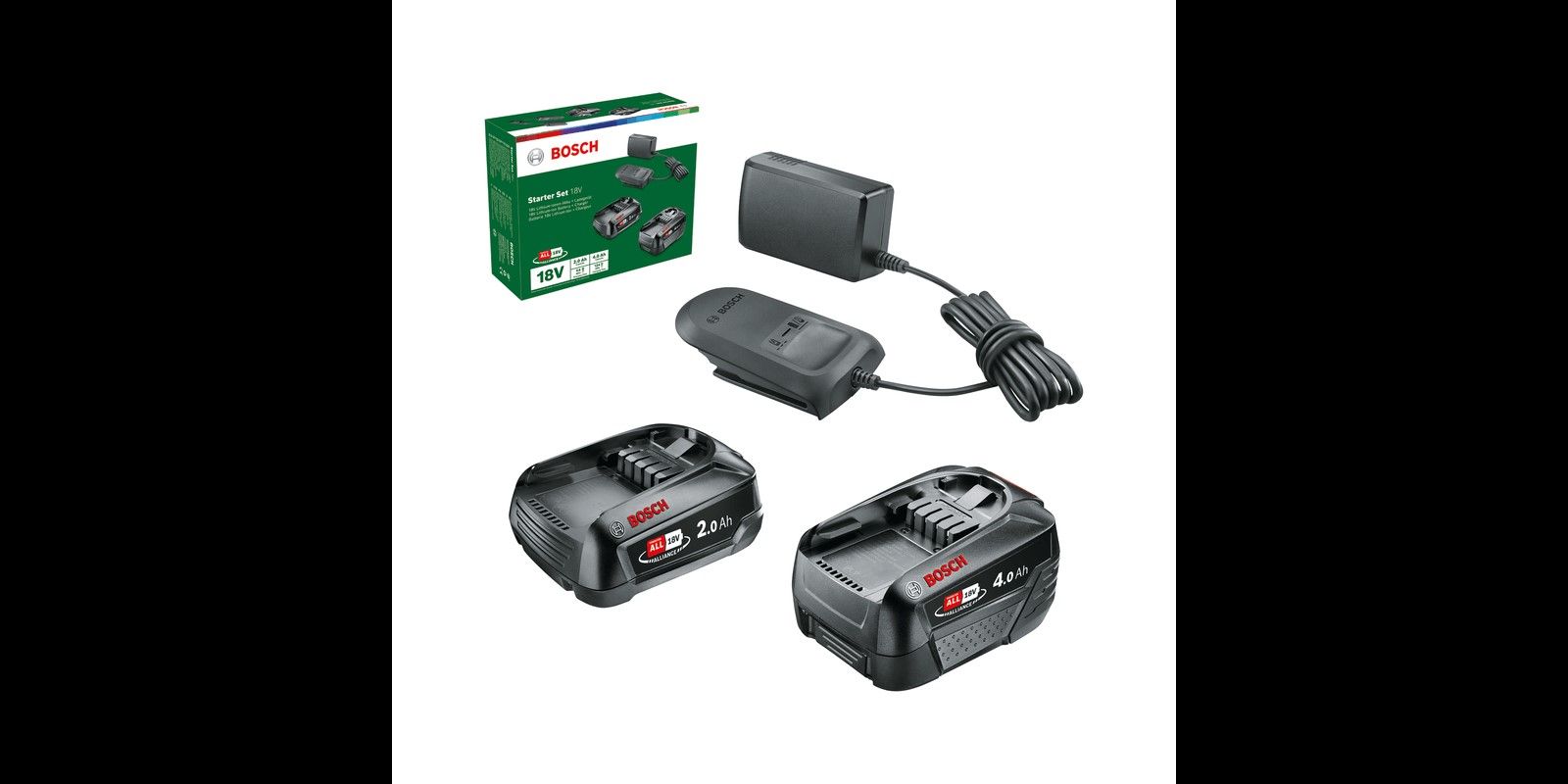 Bosch 18V Li-Ion Accu Starterset (1x 2.0Ah + 1x 4.0Ah)