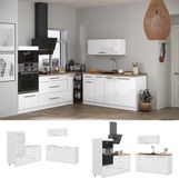 Vicco Keuken Fame-Line, Wit Hoogglans/Wit, 340 cm