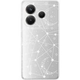 Xiaomi Bedrukt siliconen hoesje compatibel met Xiaomi Redmi Note 14 5G Lignes etoilees