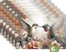 KitchenYeah Placemats - 6-pack - 45x30 cm - Hummingbird & Bird Design - Vinyl