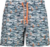 CMP Zwemshort met maritiem patroon voor heren, maat XXL, polyester, flame/hydro/b.co