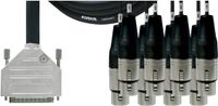 Cordial Economy Multicore D-Sub/XLRf 8-fach, Rean Stecker, 1,5m