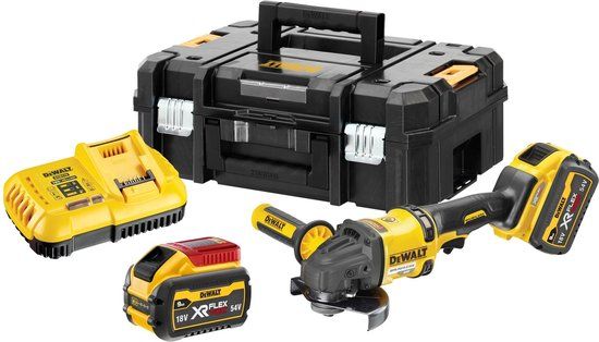 DeWALT DCG418X2 Accu Haakse Slijper 125mm 54V 9,0Ah Flexvolt | TSTAK