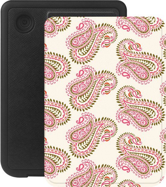 Selencia Ploonk B.V. Ereader Hoes - Geschikt voor Kobo Clara BW/Kobo Clara Colour - Paisley Blush