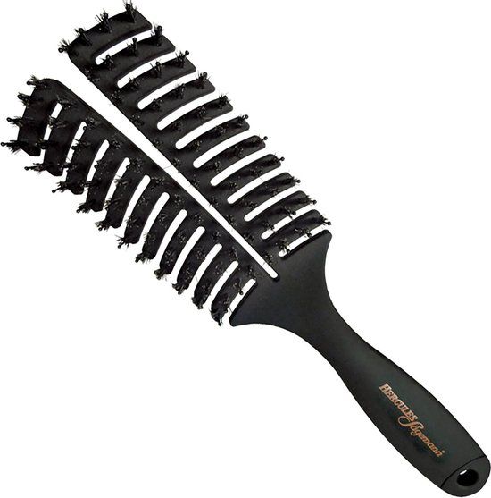 Hercules Sägemann Vent Brush - Nylon & Boar - 9144 - Zwart - Small