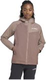 Adidas Terrex Multi 2l Rain.rdy Jas Bruin L Vrouw