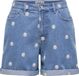 Onlhush ONLY ONLHUSH MW EMB FOLD UP SHORTS DNM Meisjes Bermuda shorts S Katoen