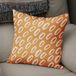 Bonamaison Decoratieve kussenhoes oranje en gebroken wit, 43x43 cm