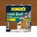 Bondex Vernis Intérieur Bondex 2 En 1 Chêne Moyen Satin 0,25 L