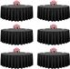 VEVOR Ronde Tafelkleden, 6 stuks, 3048 mm, Zwart, Polyester