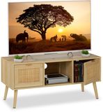 Merkloos TV meubel, 100 cm, hout look, voor tv's tot 43 inch