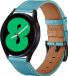 By Qubix - Smartwatch bandje - Leer - Blauw - 20mm - Geschikt voor Garmin Venu / Sq / Sq2 / 2 plus