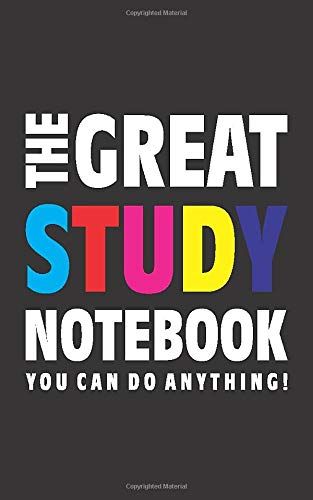 Quick Witted Coconut The Great Study Notebook (Je kunt alles doen!): (Black Edition) Fun notebook 96 gelijnde pagina's (5x8 inch/12,7x20,3 cm/Junior Legal Pad / Nearly A5)