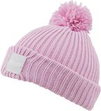 Regatta Connora gebreide muts met pompon voor kinderen, roze, one size