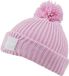 Regatta Connora gebreide muts met pompon voor kinderen, roze, one size