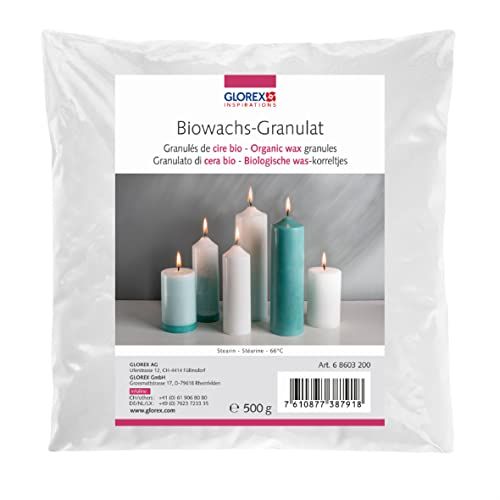 Glorex 6 8601 8 Stearin voor Wax, Beige, 500 g