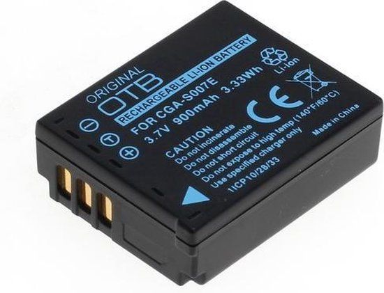 OTB Camera-accu CGA-S007 / CGR-S007 - 900 mAh - Li-Ion