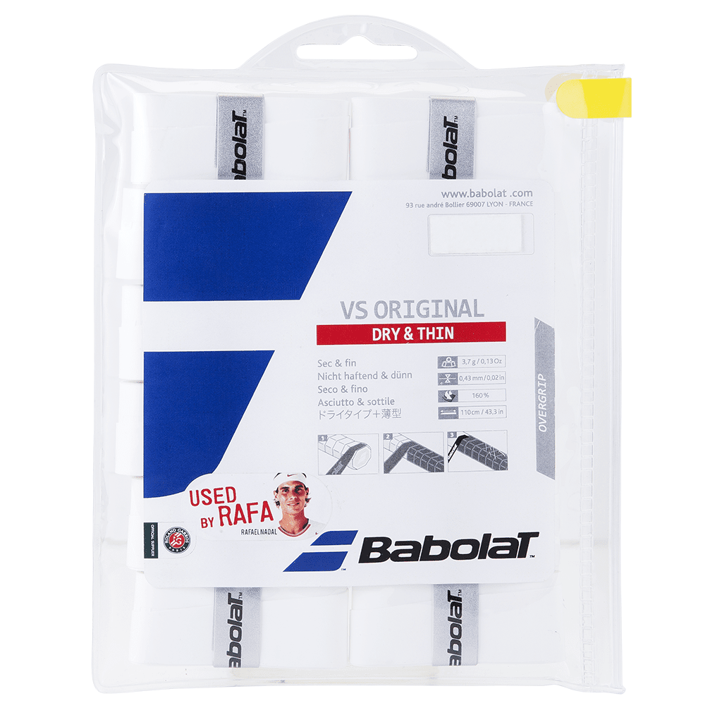 Babolat VS Original - Racketgrip - Wit - 12 stuks
