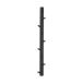Allsarp 1898 Barre à crochets verticale, 9 crochets Bouleau peint en noir