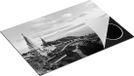 Chefcare Inductie Beschermer Pagode Tempels in de Inthanon Berg in Thailand - Zwart Wit - 75x50 cm
