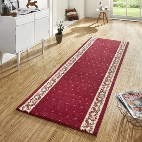 Hanse Home Designer Loper Velours Basic Rood 80x350cm