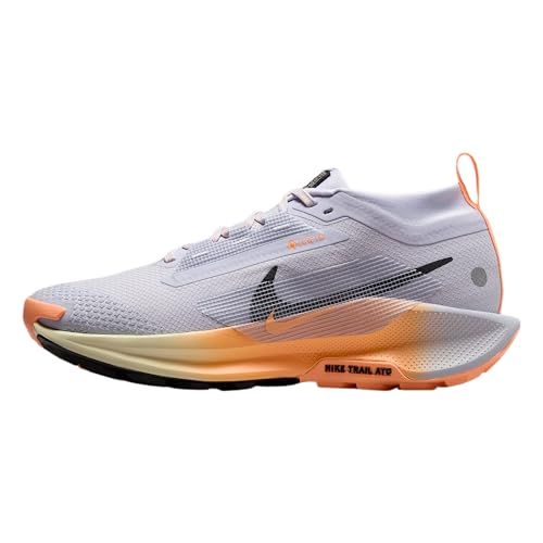 Nike Dames W Pegasus Trail 5 GTX hardloopschoen, Ghost/Black/Malt/Orange Pulse, 38,5 EU