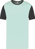 Proact Tweekleurig herenshirt jersey met korte mouwen 'Proact' Ice Mint/Dark Grey - XXL
