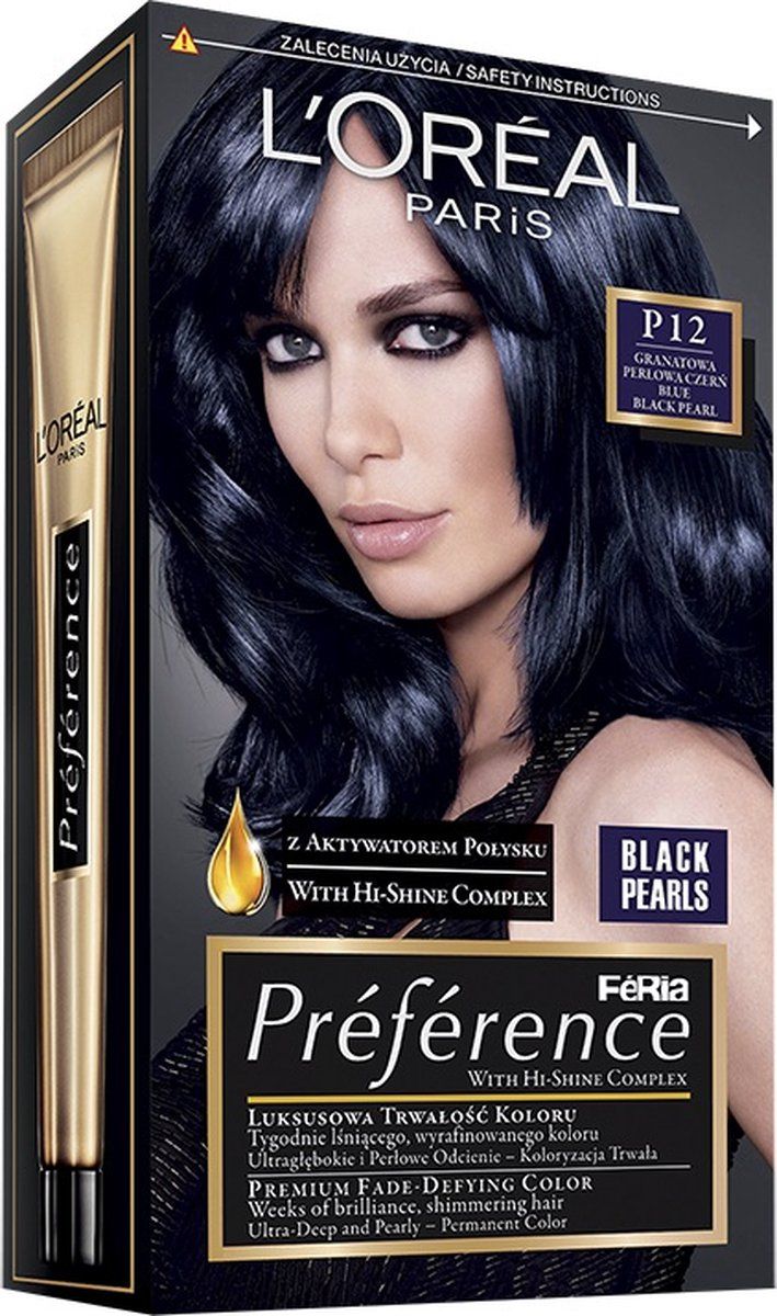 L'Oréal Paris Feria Preference P12 Black Pearls marineblauw